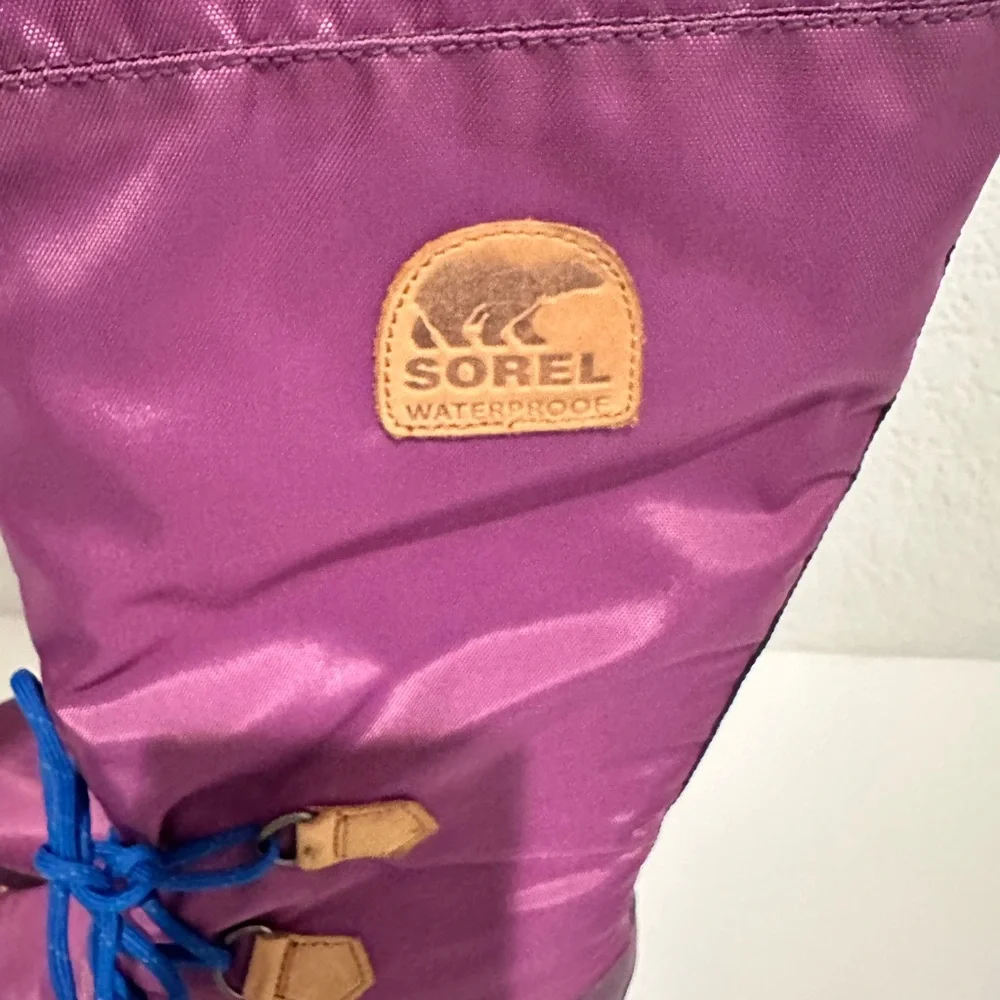 Sorel Damen Retro ‘88 Purple Waterproof Tall Rain Boot Size 5.5 Style NL1708-505